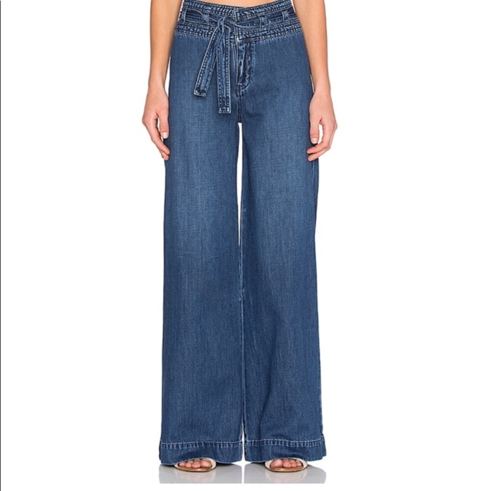 Free people Wide leg flare jeans